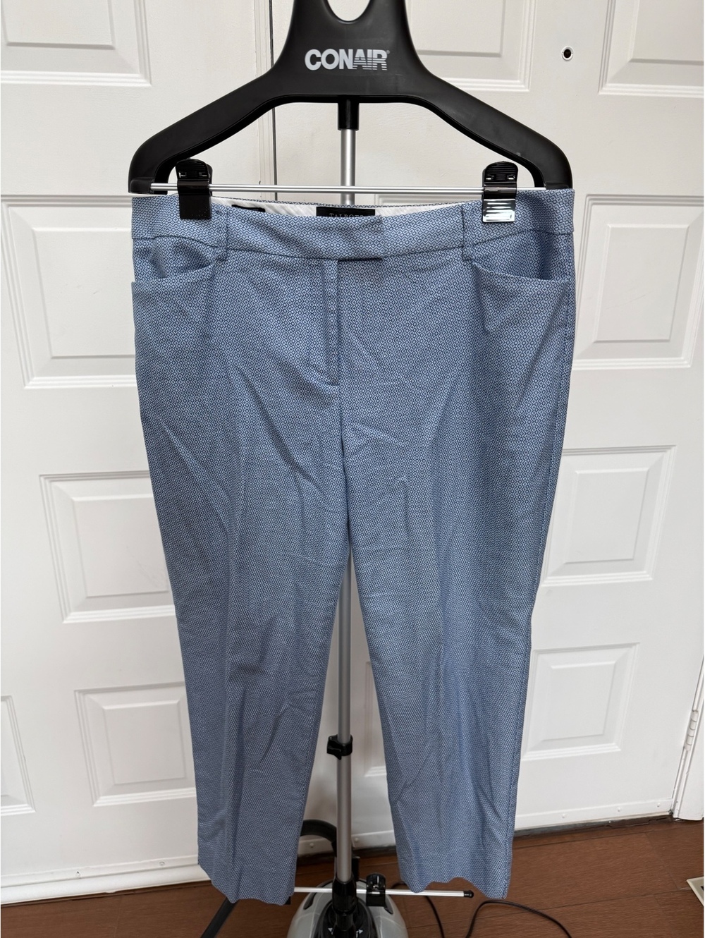 Talbots Petites Hampshire Blue Patterned Dress Pants
